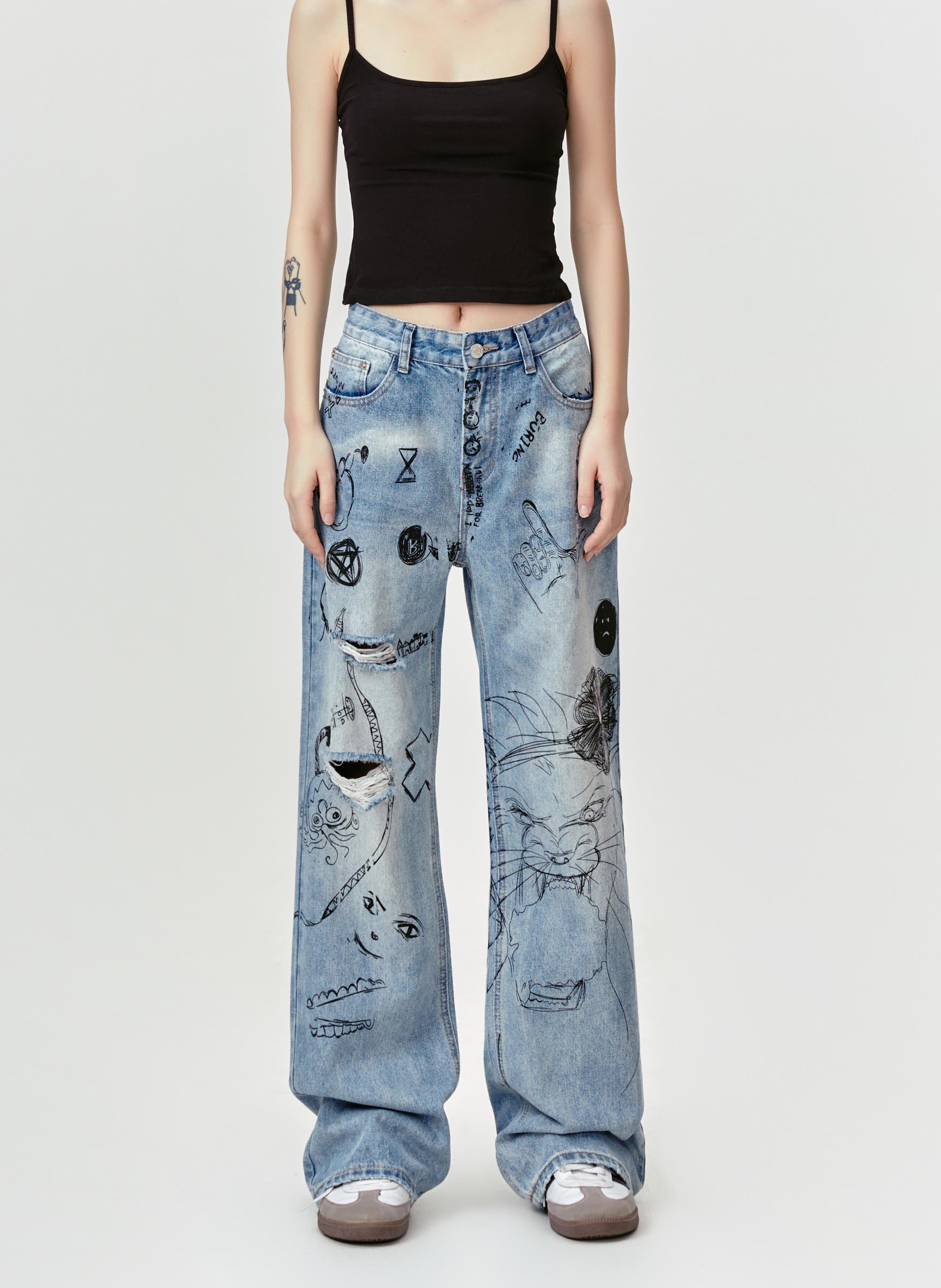 Spliced Blue Jeans