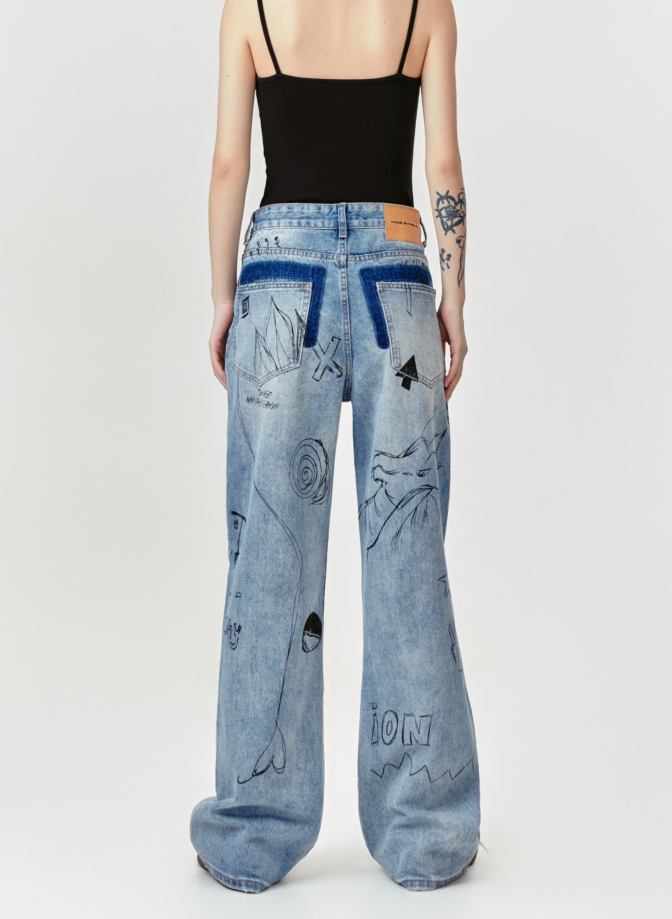 Spliced Blue Jeans