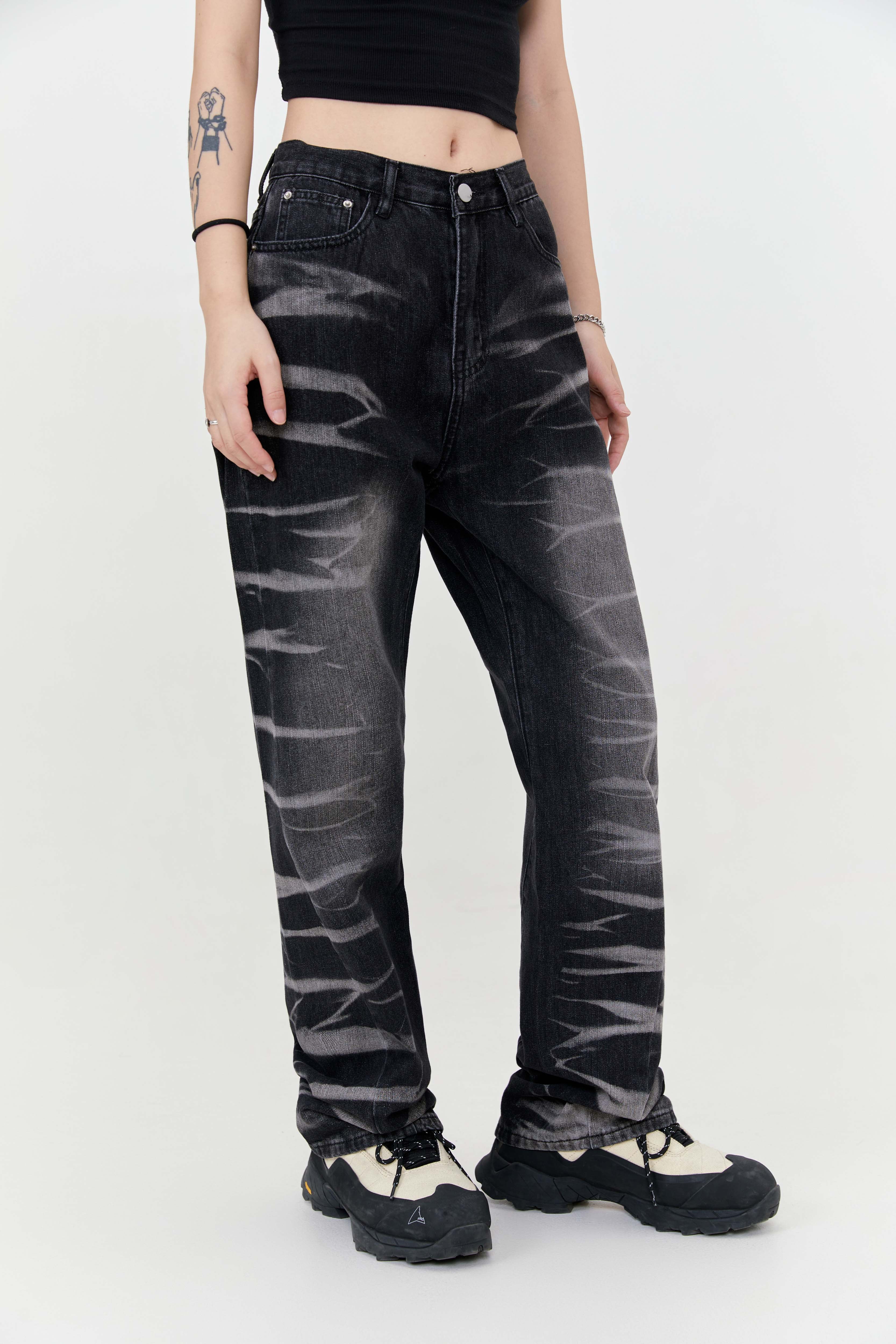 Printwork jeans