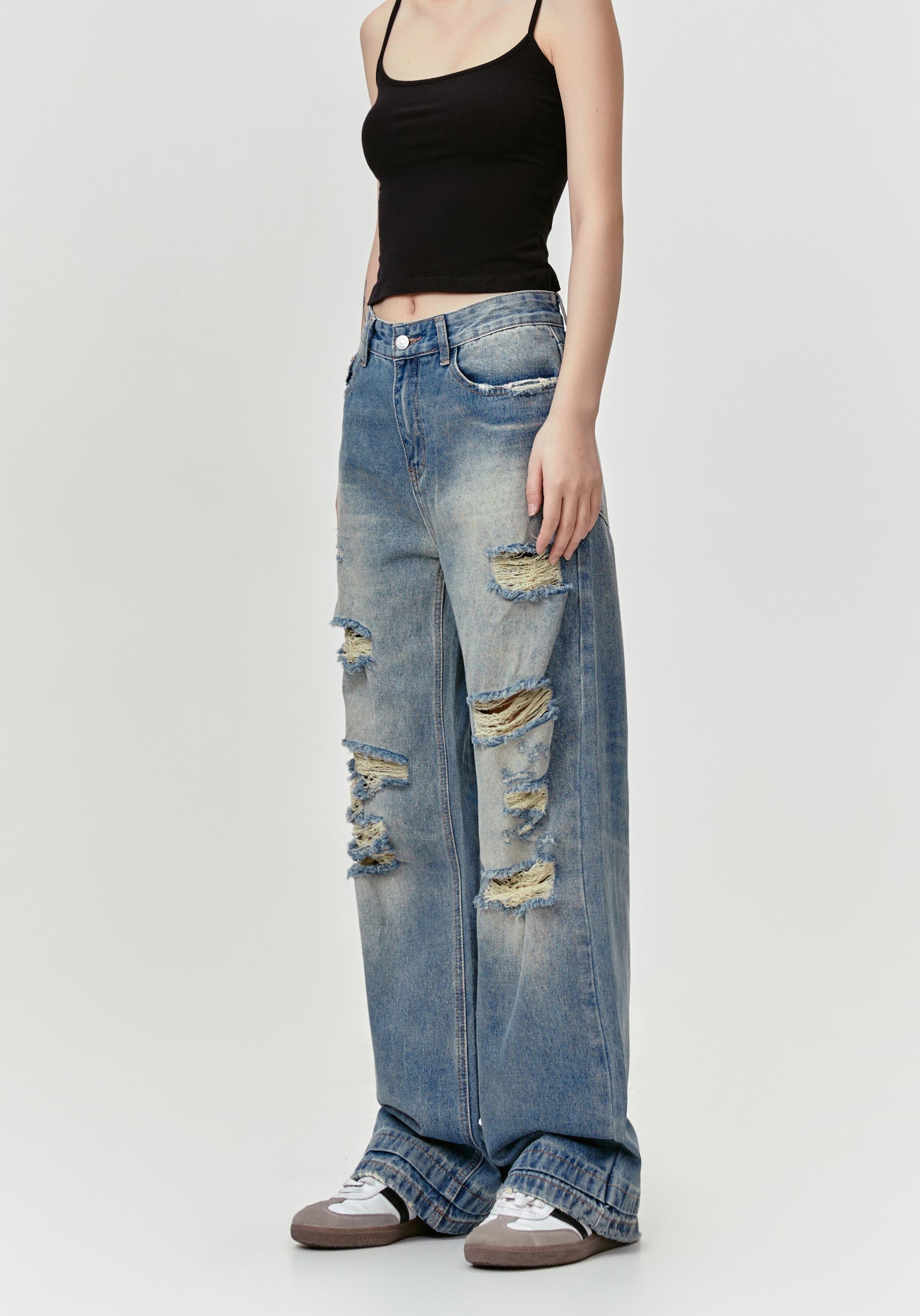 Blue Straight leg Jeans