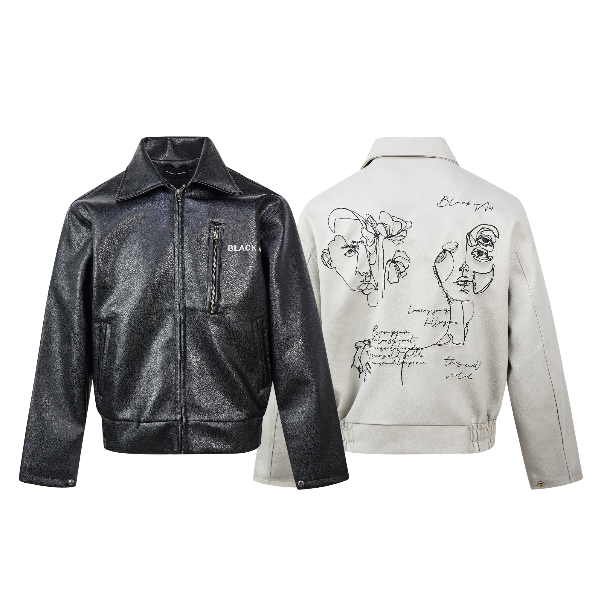 Outline Leather Jacket