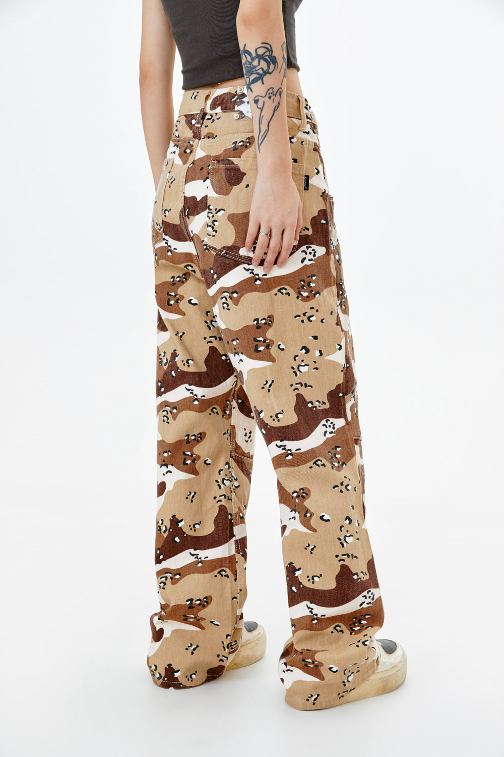 Amii Orange Camo Pants