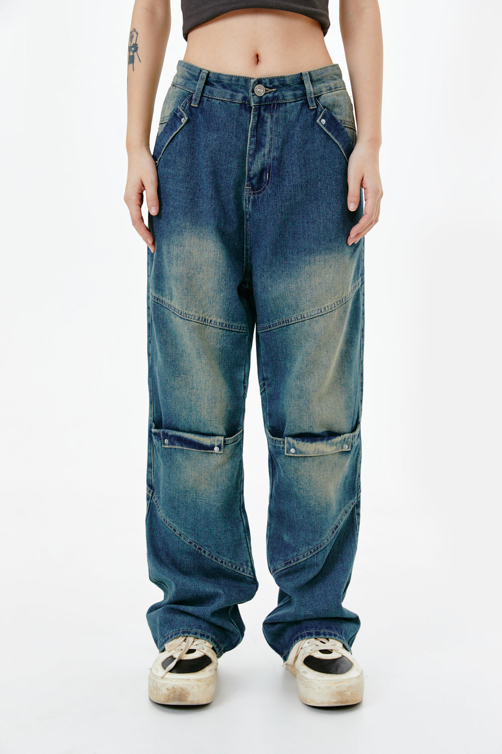 Straight leg jeans