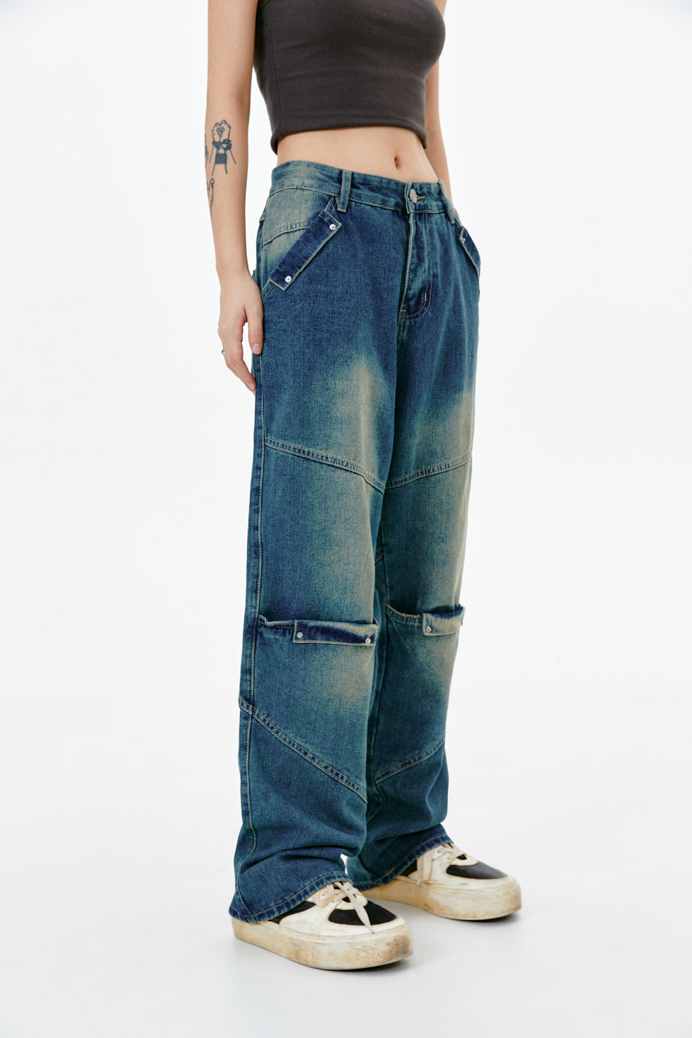 Straight leg jeans