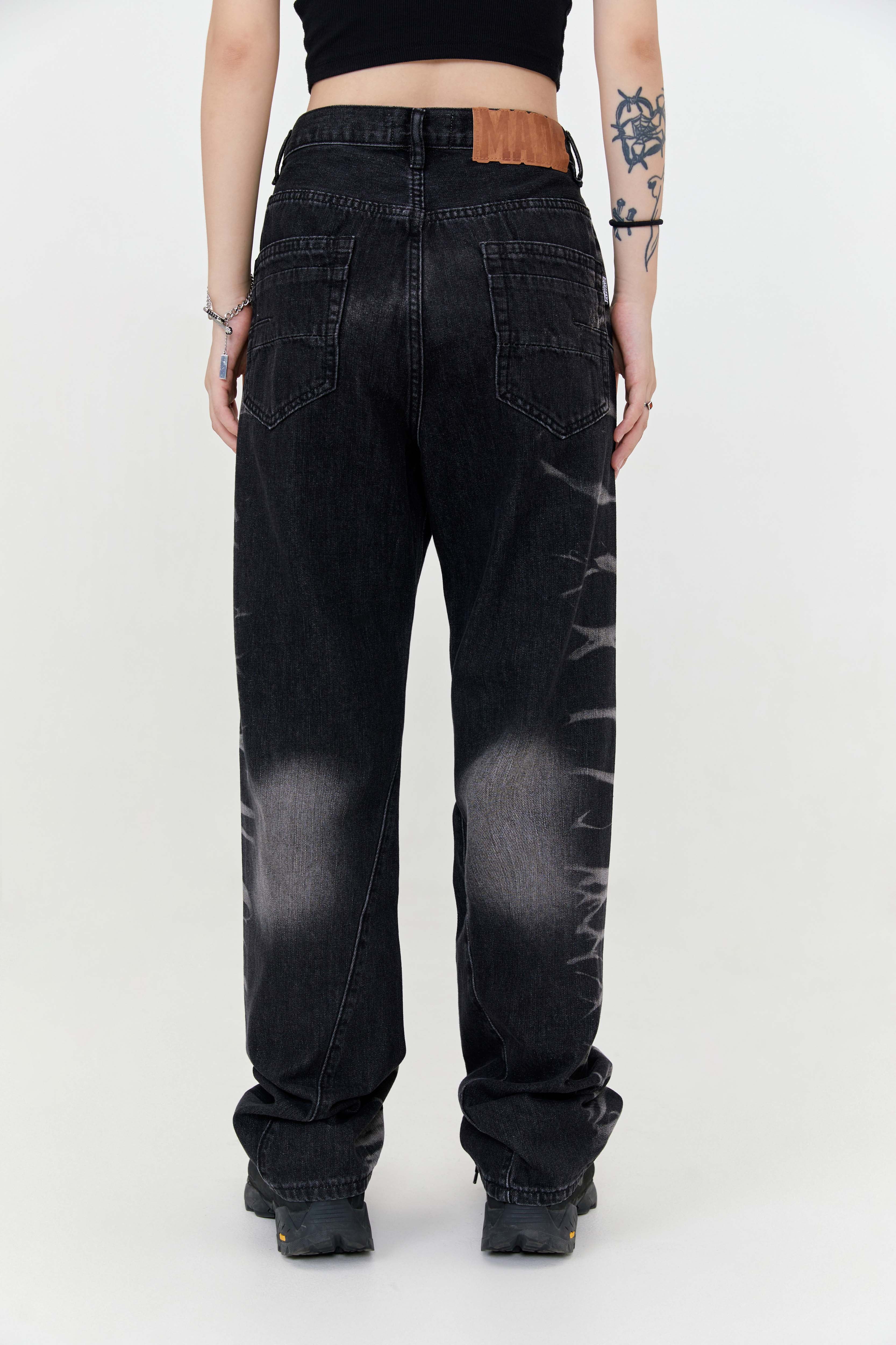 Printwork jeans