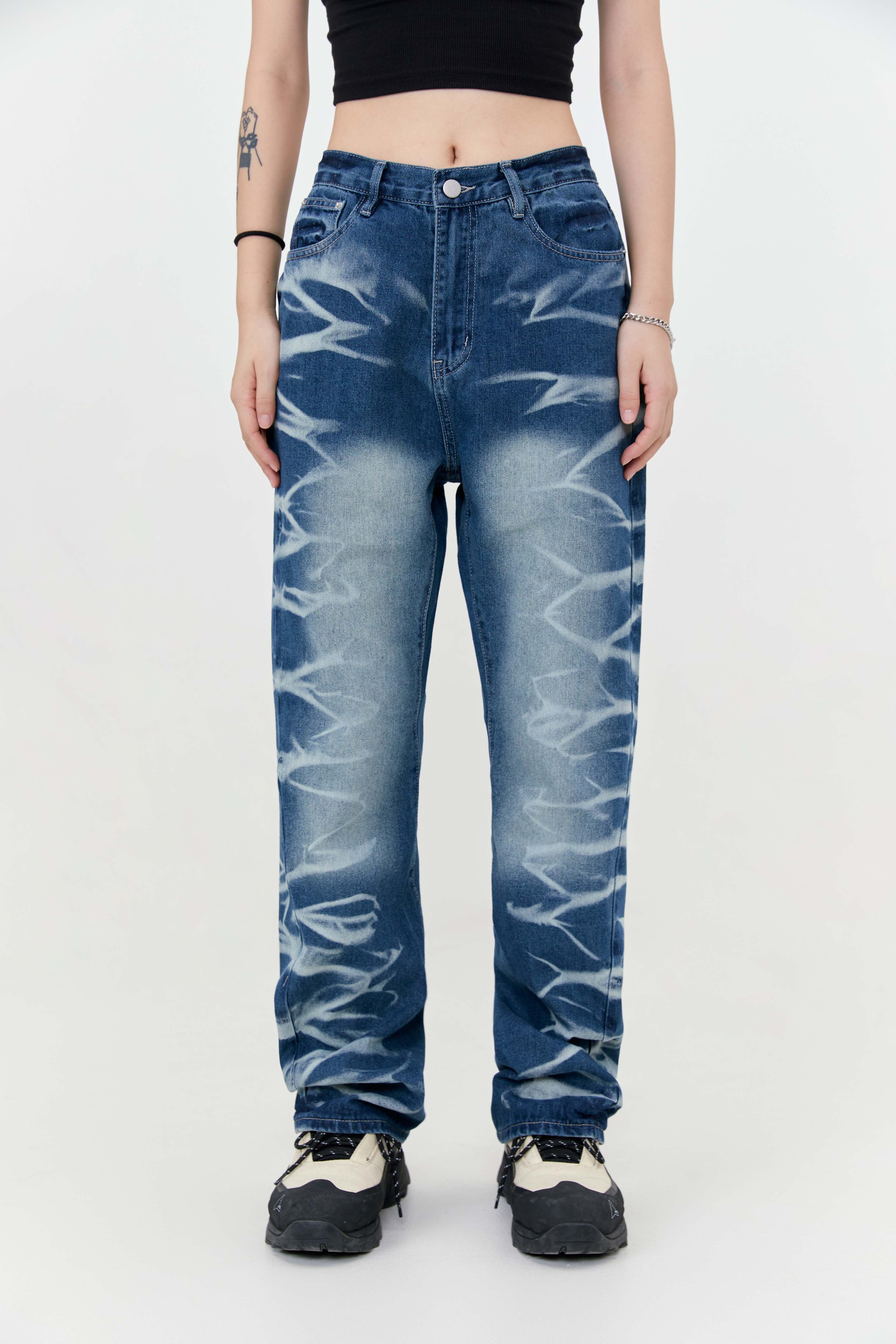 Printwork jeans