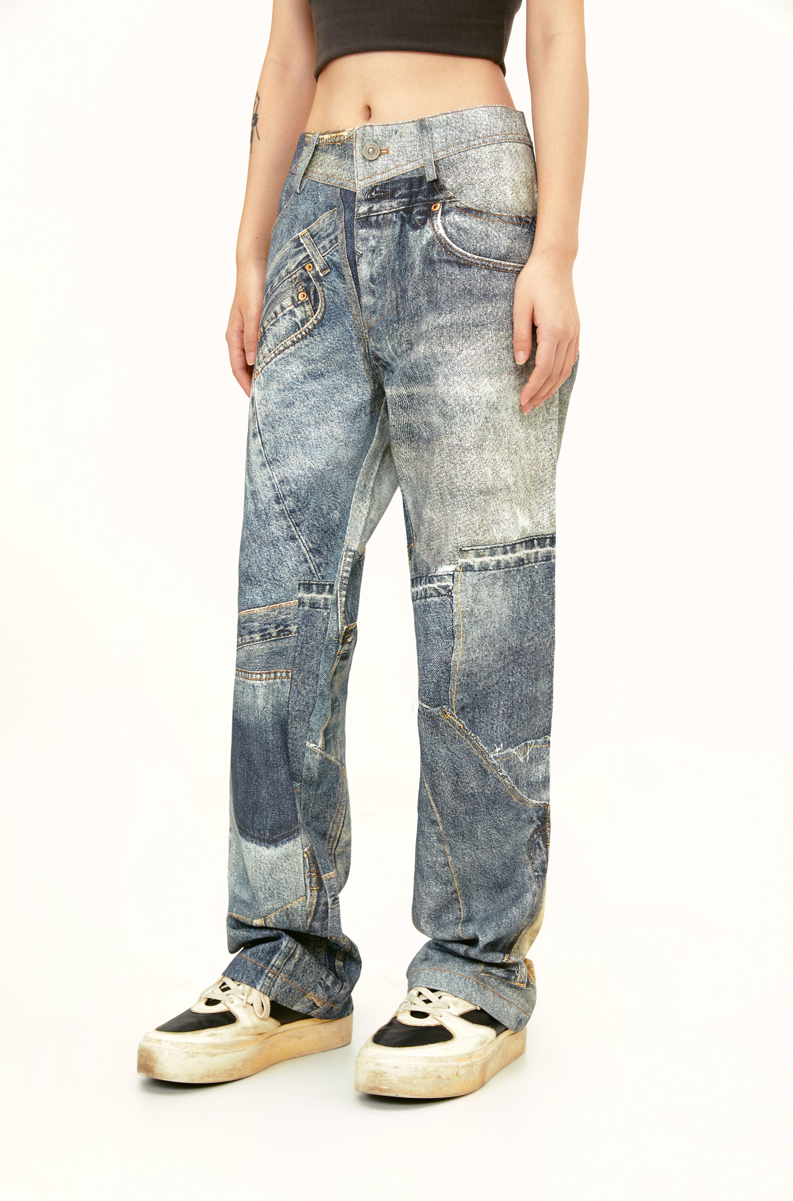 Jensu Patchwork Jeans