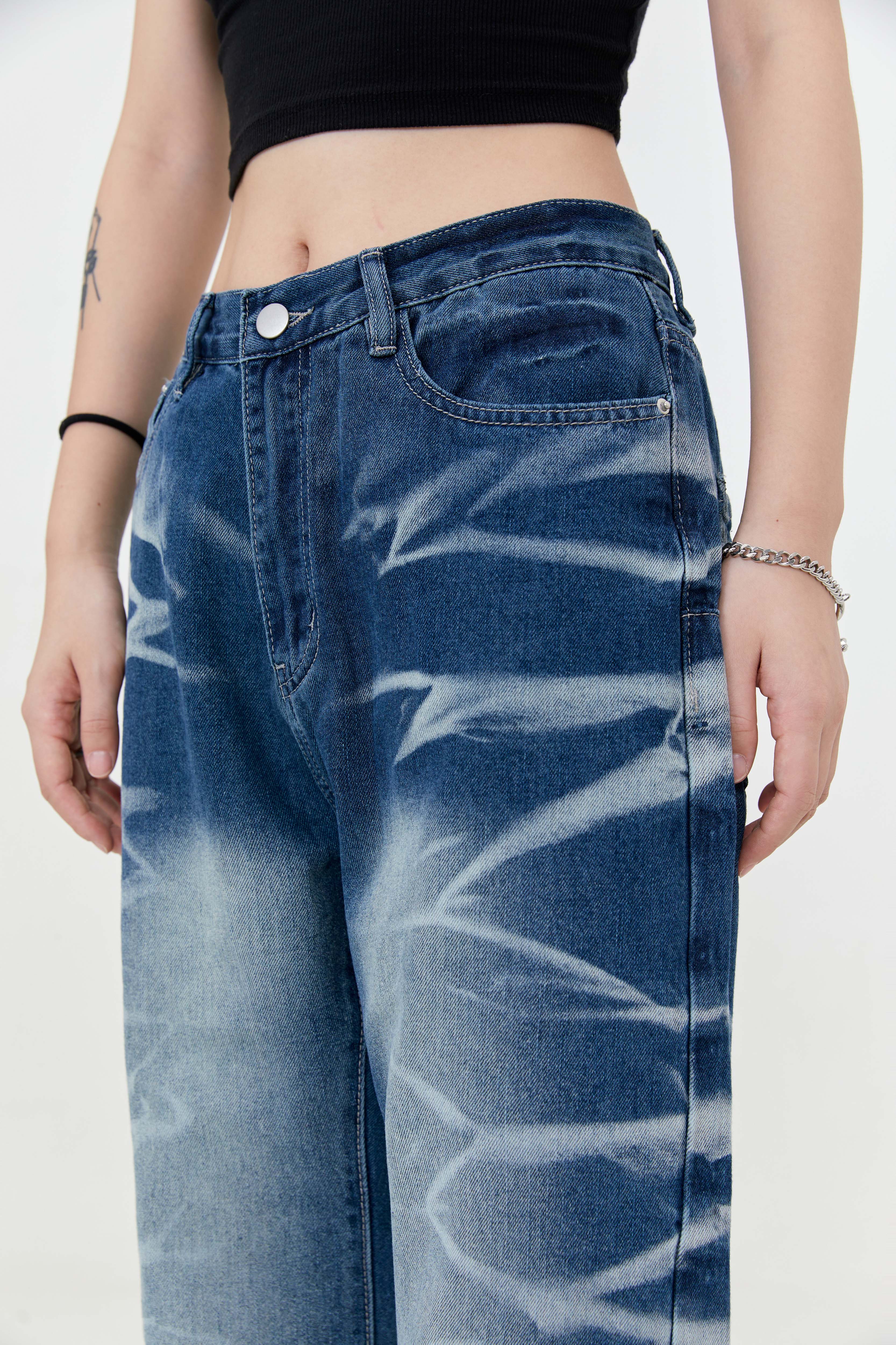 Printwork jeans