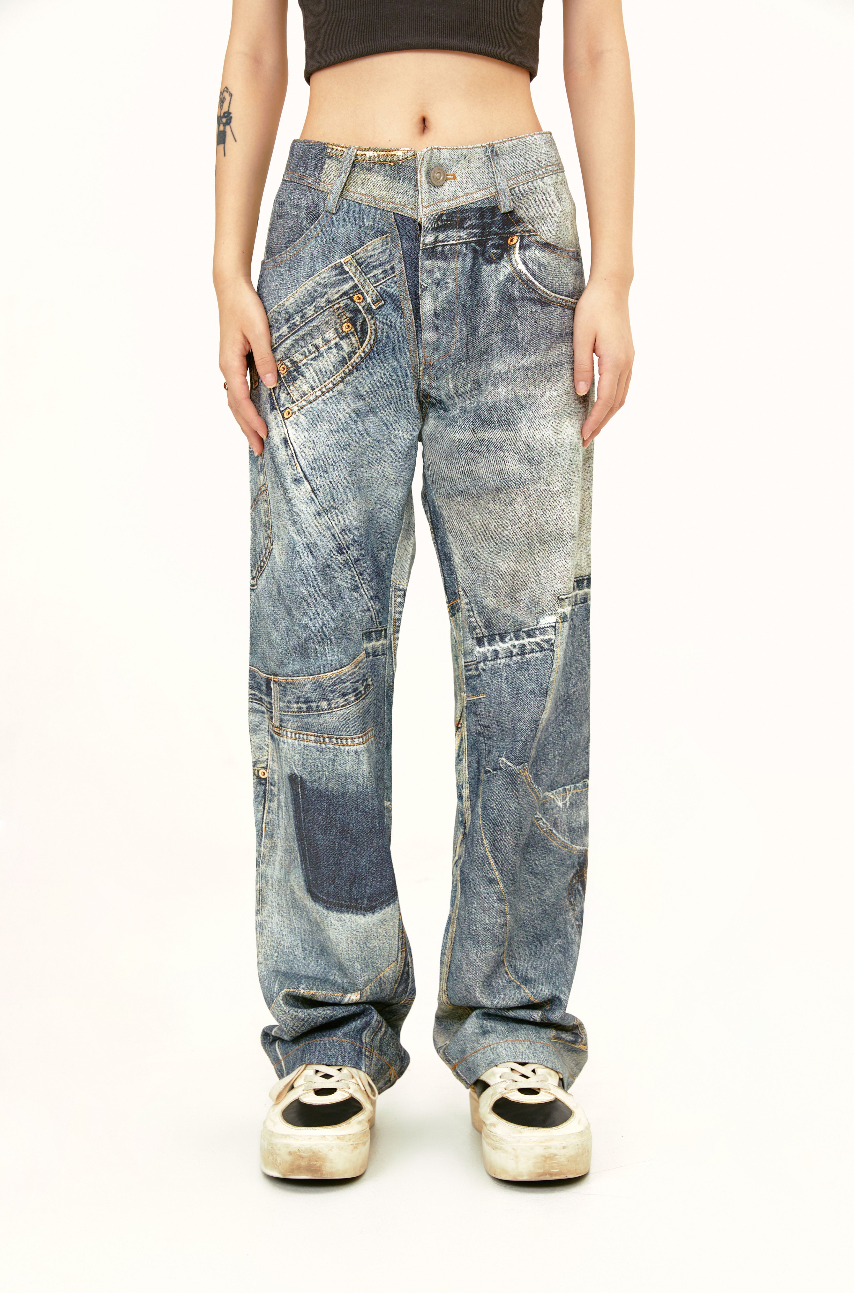 Jensu Patchwork Jeans