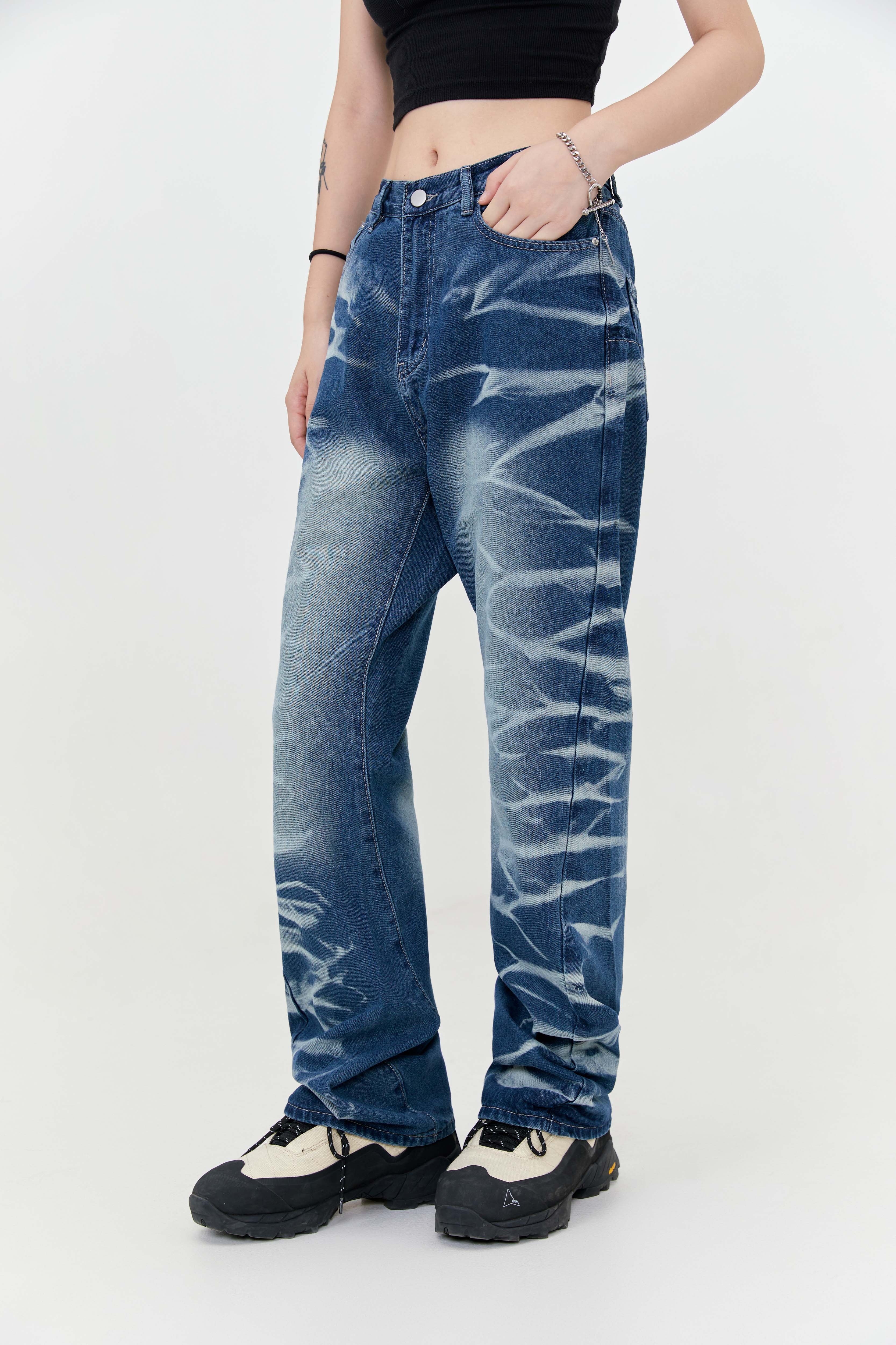 Printwork jeans