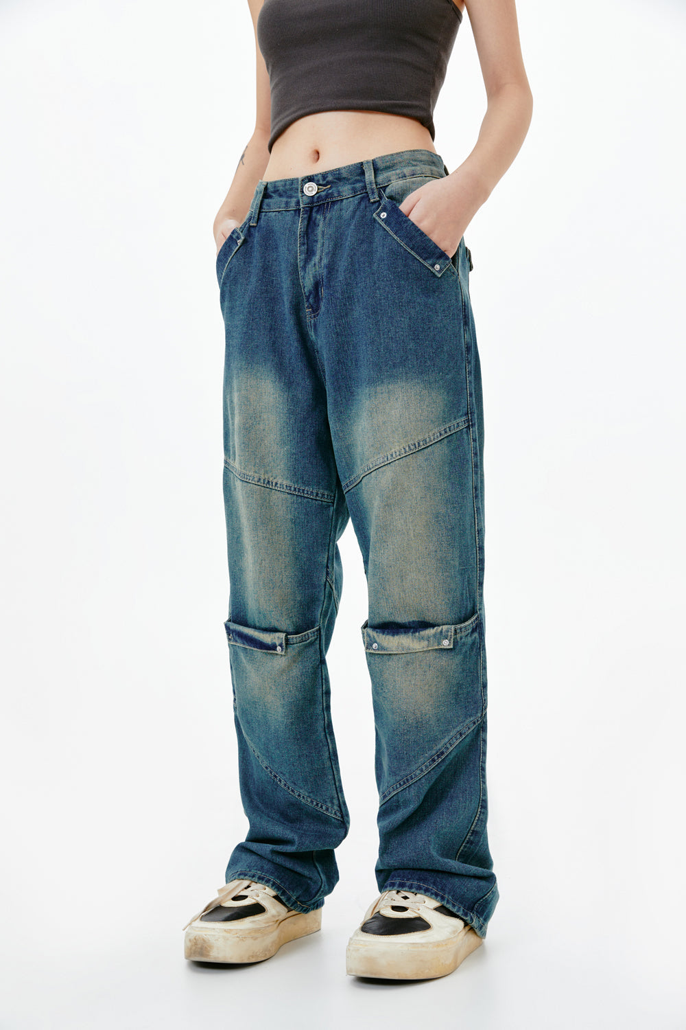 Straight leg jeans