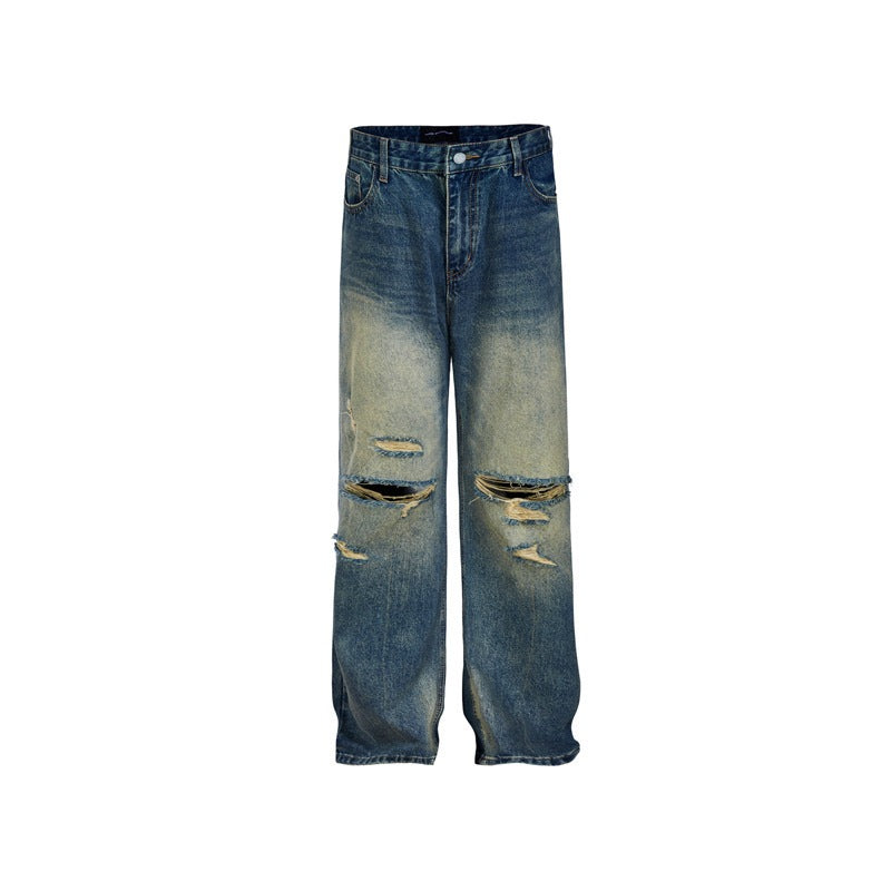 Distressed Kneecap Jeans